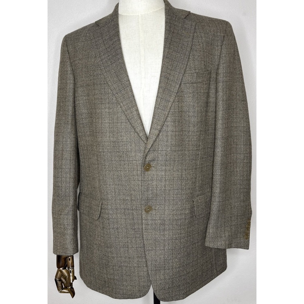 RBM Collection Blazer Men's 42L  100% Lambswool Brown Sport Coat